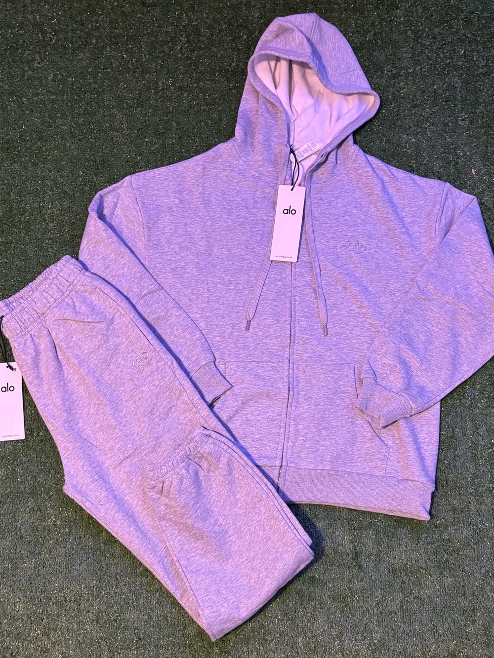 Men’s Alo Yoga Zip up Jacket Set